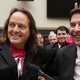 T-Mobile CEO John Legere and Executive Director of Sprint Marcelo Claure pose for photographs before testifying to the House Judiciary Committee’s Antitrust, Commercial and Administrative Law Subcommittee on Capitol Hill, March 12, 2019 in Washington, DC.